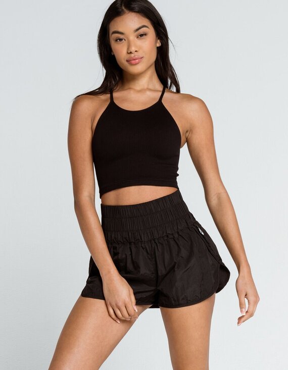 Free People Pants - Free People The Way Home Short Black Athleisure Workout Gym L FP Movement
